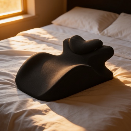 Her Turn pillow at home